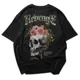 Polo Streetwear Revenge — Calavera, fuego y estilo puro 2