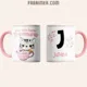 Taza Gato Kawaii Ella Ama Tomar Café Personalizada 7