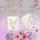 Taza Golden Rose inicial y nombre personalizados 4