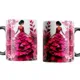 Taza Quinceanera 15 Anos: diseno 3D princesa con flores rosas 10