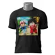 Polo Dragon Ball Goku — Goku y Ash corriendo juntos al aire libre 2