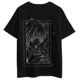 Polo Anime Chico Manga: Trazo Dark con Flores