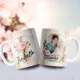 Taza Feliz Día Mamá con Foto e Inicial Personalizada ?