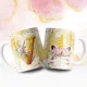 Taza Unicornio Inicial Dorada Personalizada con Nombre 9