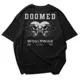 Polo Streetwear DOOMED WORLDWIDE — Calaveras fusionadas: estilo único 2