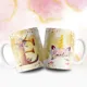 Taza Unicornio Inicial Dorada Personalizada con Nombre 3