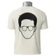 Polo Caricaturas Variadas — Rostro estilizado de hombre con gafas y mascarilla 2