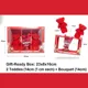 Caja Regalo Romántica con 2 Peluches y Flores 4