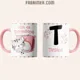 Taza Gato Kawaii Ella Ama Tomar Café Personalizada 5