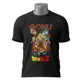 Polo Dragon Ball GOKU — Goku en varias transformaciones con rayos 2