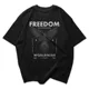 Polo Streetwear FREEDOM IS A STATE OF MIND WORLDWIDE — Águila geométrica con ala 2