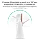 Ventilador de Mesa Recargable USB 3 Velocidades Luz LED y Oscilacion Ajustable 4
