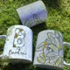 Taza Margaritas Inicial Personalizada con Nombre 7