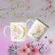 Taza Golden Rose inicial y nombre personalizados 3
