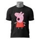 Polo Peppa Pig — Cerdo rosa con vestido rojo sorprendido 2