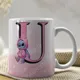 Taza Stitch Monograma Letra N: tu inicial con el alien mas tierno 7