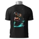 Polo Dragon Ball Goku — Goku gritando con rayos y aura azul 2