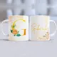 Taza Inicial Dorada Floral personalizada con tu nombre 5