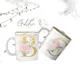 Taza Rosas Doradas Inicial Personalizada con Nombre 3