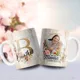 Taza Feliz Día Mamá con Foto e Inicial Personalizada 10