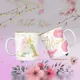 Taza Golden Rose ? inicial y nombre personalizados