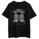 Polo Streetwear Neo Invaders: Figuras Cromadas Futuristas