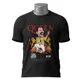 Polo Queen Freddie Mercury — Caricatura de cantante cantando con micrófono y bas 2