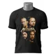 Polo Metallica — Rostros de los cuatro miembros de la banda 2