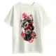 Polo Streetwear Estatua Griega: Arte Urbano Graffiti Rojo