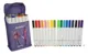 Set 24 Marcadores con Estuche Morado: Colores Pro para Crear 3