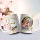 Taza Feliz Día Mamá con Foto e Inicial Personalizada 3
