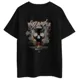Polo Streetwear Quietude: Calavera y Humo Urbano