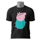 Polo Peppa Pig Papá Cerdo — Cerdo rosa con gafas y barba sonriendo 2
