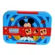 Kit de Lonchera Mouse Azul con Cierre Rojo para Niños
