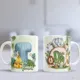 Taza Animales Safari Personalizada con nombre e inicial 7