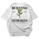 Polo Streetwear BURNING MEMORIES — Rosa verde con llamas estilo streetwear 2