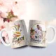 Taza Feliz Día Mamá con Foto e Inicial Personalizada 8