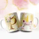 Taza Unicornio Inicial Dorada Personalizada con Nombre 5
