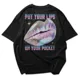 Polo Streetwear PUT YOUR LIPS ON YOUR POCKET — Labios metálicos para tu día a dí 2