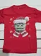 POLO ROJO  NAVIDEÑO MUÑECOS DE TELA