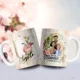 Taza Feliz Día Mamá con Foto e Inicial Personalizada 6