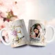 Taza Feliz Día Mamá con Foto e Inicial Personalizada 9