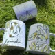 Taza Margaritas Inicial Personalizada con Nombre 9