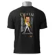 Polo Queen Freddie Mercury — Caricatura de cantante con puño en alto y micrófono 2