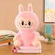 Peluche Labubu 50 Cm Con Manta Rosa De 160x100 Cm, Suave Y Decorativo