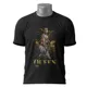 Polo Queen Freddie Mercury — Hombre shirtless con micrófono rodeado de leones y