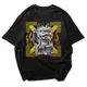 Polo Streetwear LUCKY STREET VIBES — Gato metálico y llamas: tu suerte urbana. 2