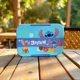 Lunchbox Caja Almuerzo Azul Diseño Tropical Cierre Seguro