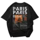 Polo Streetwear — Torre Eiffel con estilo gráfico urbano y retícula 2
