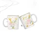 Taza Rosas Doradas Inicial Personalizada con Nombre 4